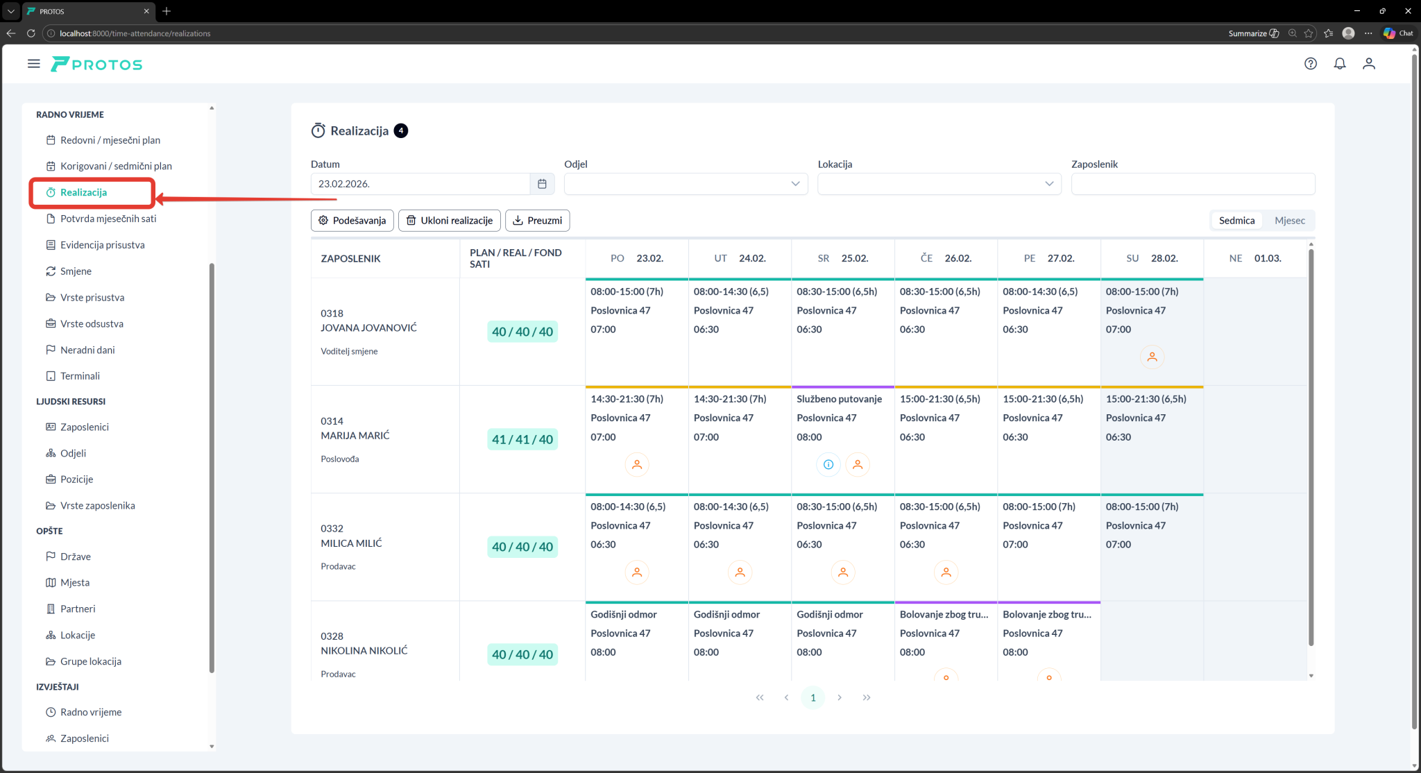 Protos Software Realizacija – PROTOS uputstva